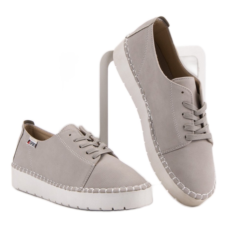 Zapatos grises atados VICES 2 Zapatos grises atados VICES 2