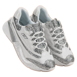 Zapatillas deportivas con purpurina VICES blanco 4