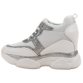 Zapatillas VICES con brocado blanco 5