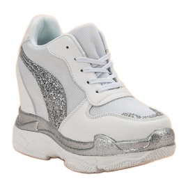 Zapatillas blancas con purpurina VICES blanco 3