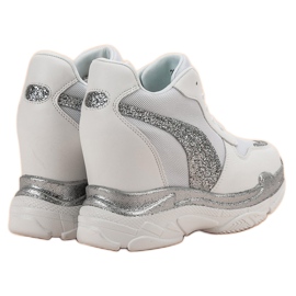 Zapatillas blancas con purpurina VICES blanco 6