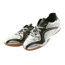 Zapatillas de interior deportivas American Club OG13 Silver negro gris amarillo 3