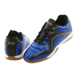 Zapatillas deportivas de interior American Club OG13 Royal negro azul amarillo 4