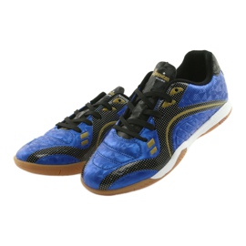 Zapatillas deportivas de interior American Club OG13 Royal negro azul amarillo 3