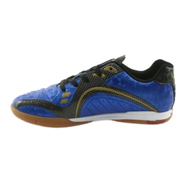 Zapatillas deportivas de interior American Club OG13 Royal negro azul amarillo 2