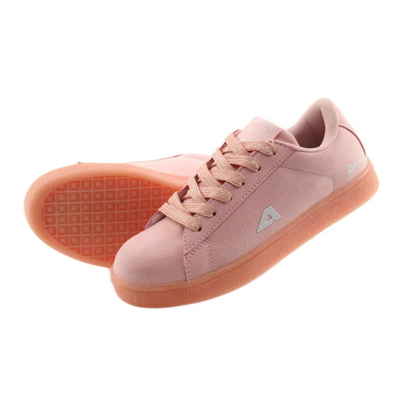 Calzado deportivo American Club BS07, inserción de cuero rosa 5