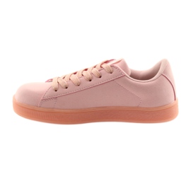 Calzado deportivo American Club BS07, inserción de cuero rosa 2