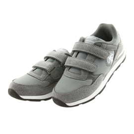 Inserto de cuero American Club Velcro BS01 blanco gris 3 Inserto de cuero American Club Velcro BS01 blanco gris 3