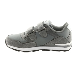 Inserto de cuero American Club Velcro BS01 blanco gris 2