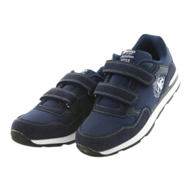 Plantilla de piel American Club BS01 blanco azul marino 3