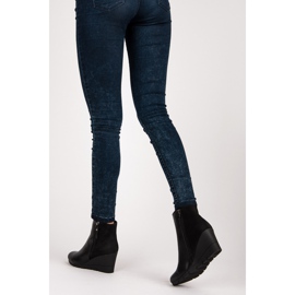 J. Star Botas de cuña con estilo negro 6