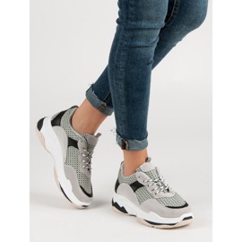 Kylie Zapatillas en la plataforma gris 1