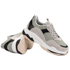 Kylie Zapatillas en la plataforma gris 5