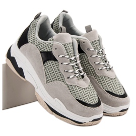 Kylie Zapatillas en la plataforma gris 6
