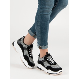 Kylie Zapatillas en la plataforma negro 2