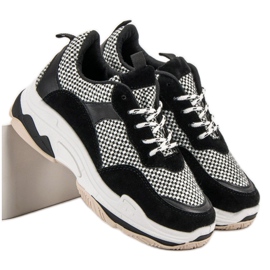 Kylie Zapatillas en la plataforma negro 6