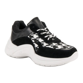 Kylie Zapatos deportivos con patrón negro 2