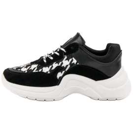 Kylie Zapatos deportivos con patrón negro 3