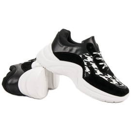 Kylie Zapatos deportivos con patrón negro 4