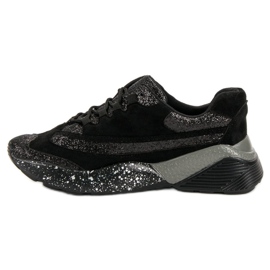 Zapatillas deportivas con purpurina VICES negro 3
