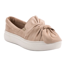 Slipons de ante con lazo VICES marrón 5