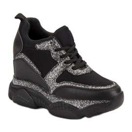 Zapatillas VICES con brocado negro 2