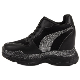 Zapatillas negras con purpurina VICES negro 6
