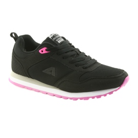 Zapatillas deportivas American Club WT26 Black negro rosado 1 Zapatillas deportivas American Club WT26 Black negro rosado 1