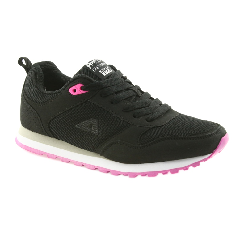 Zapatillas deportivas American Club WT26 Black negro rosado 1