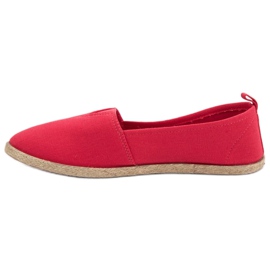 Zapatillas sin cordones rojas rojo 5
