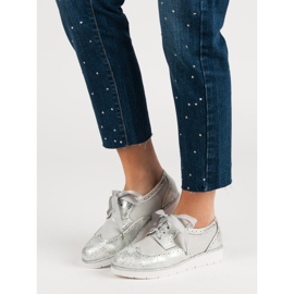 Vices Zapatos atados con una cinta gris 1