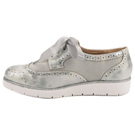 Vices Zapatos atados con una cinta gris 4