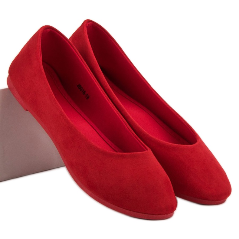 Bailarinas VICES de ante rojo 1 Bailarinas VICES de ante rojo 1