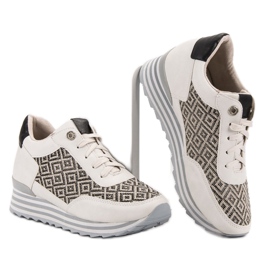 Aclys Zapatillas con estampado marrón 4