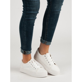 Kylie Zapatillas blancas de moda blanco 1