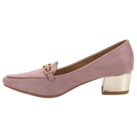 Kylie Mocasines de tacón violeta 2