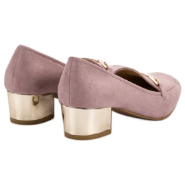 Kylie Mocasines de tacón violeta 3