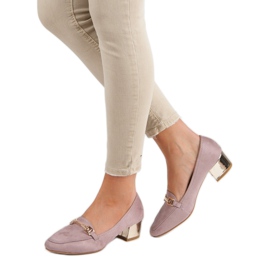 Kylie Mocasines de tacón violeta 5