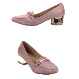 Kylie Mocasines de tacón violeta 6