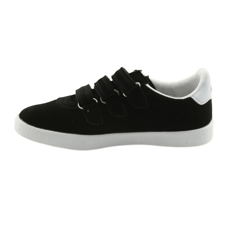 Zapatilla deportiva inserto piel American Club BS06 blanco negro 2 Zapatilla deportiva inserto piel American Club BS06 blanco negro 2