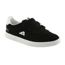 Zapatilla deportiva inserto piel American Club BS06 blanco negro 1 Zapatilla deportiva inserto piel American Club BS06 blanco negro 1
