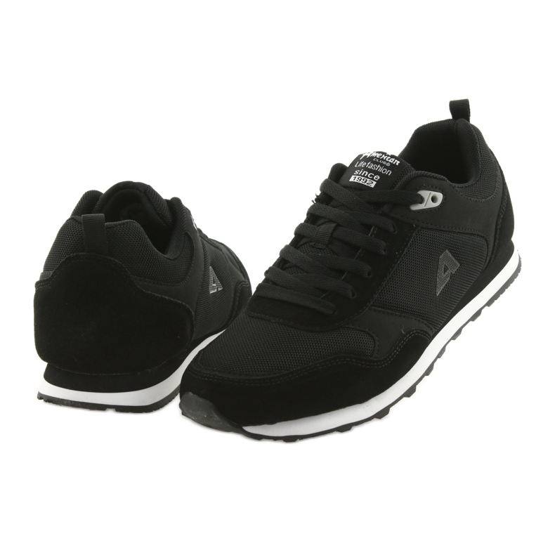 American Club Zapatillas deportivas americanas WT13 negras para hombre negro 4