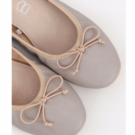 Bailarinas con doble cinta 1193 Gris 6