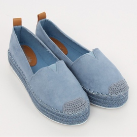 Alpargatas en los tacones azules BL247 Azul II-GAT 4