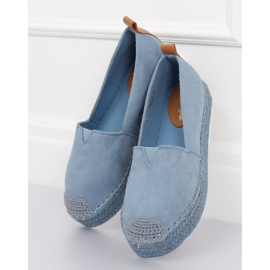 Alpargatas en los tacones azules BL247 Azul II-GAT 2
