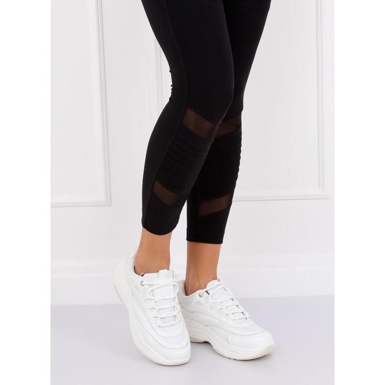 Zapatillas deportivas de mujer blancas B0-15 Blanco 2 Zapatillas deportivas de mujer blancas B0-15 Blanco 2