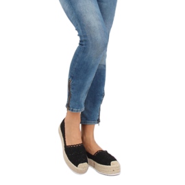 Alpargatas de encaje negras A8692 Black negro 1 Alpargatas de encaje negras A8692 Black negro 1