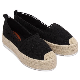 Alpargatas de encaje negras A8692 Black negro 2