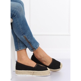 Alpargatas de encaje negras A8692 Black negro 3