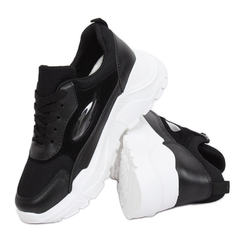 Negro PP-37 Zapatillas deportivas negras 2